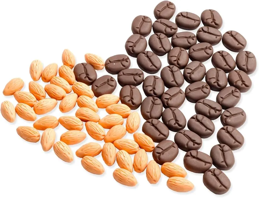 almonds bean and coffee bean